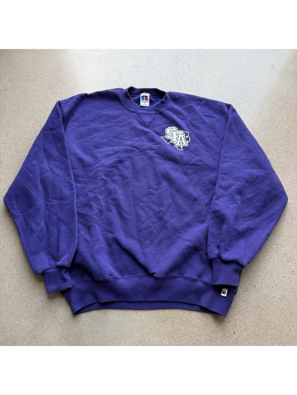 Vintage 90s Stephen F Austin State University Sweatshirt Purple Sz XL